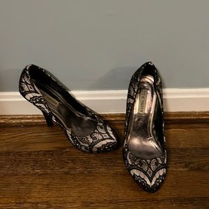 Steve Madden Black Lace Heels